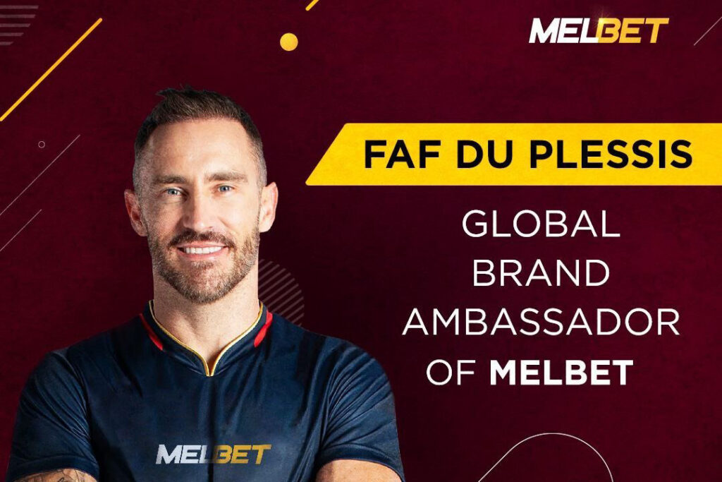 Faf Du Plessis becomes Global Brand Ambassador of Melbet India